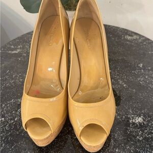 Jimmy Choo Yellow High Heel Pumps